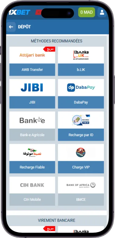 1xbet page de depot